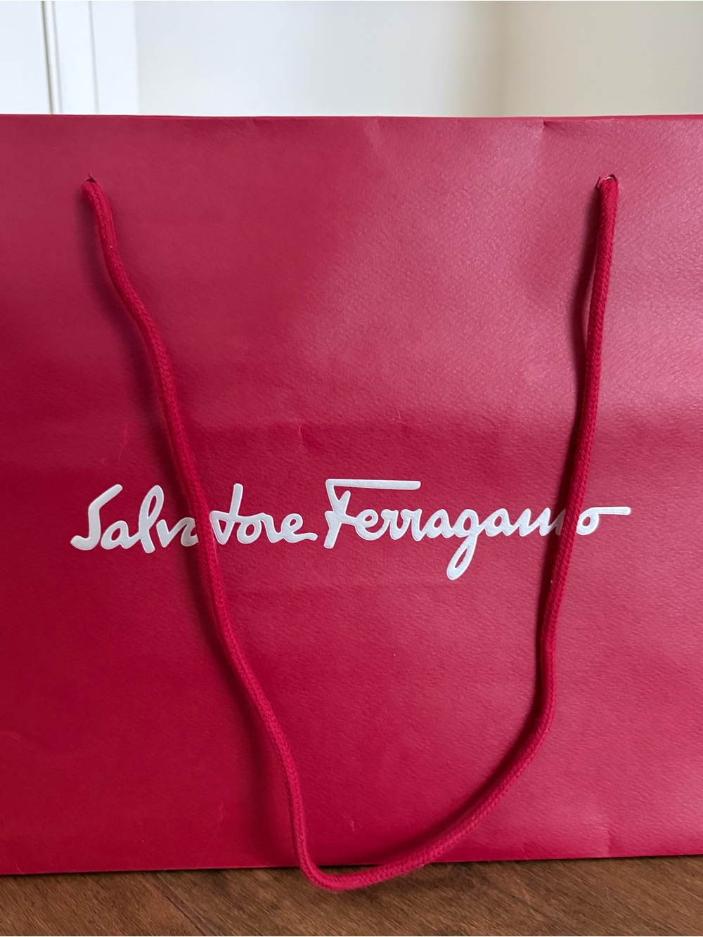 Salvatore Ferragamo Red Tote Shopper 15”x11”